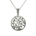 Necklace: Sm Marcasite Tree of Life