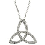 Shanore Necklace: SS White Swarovski Trinity