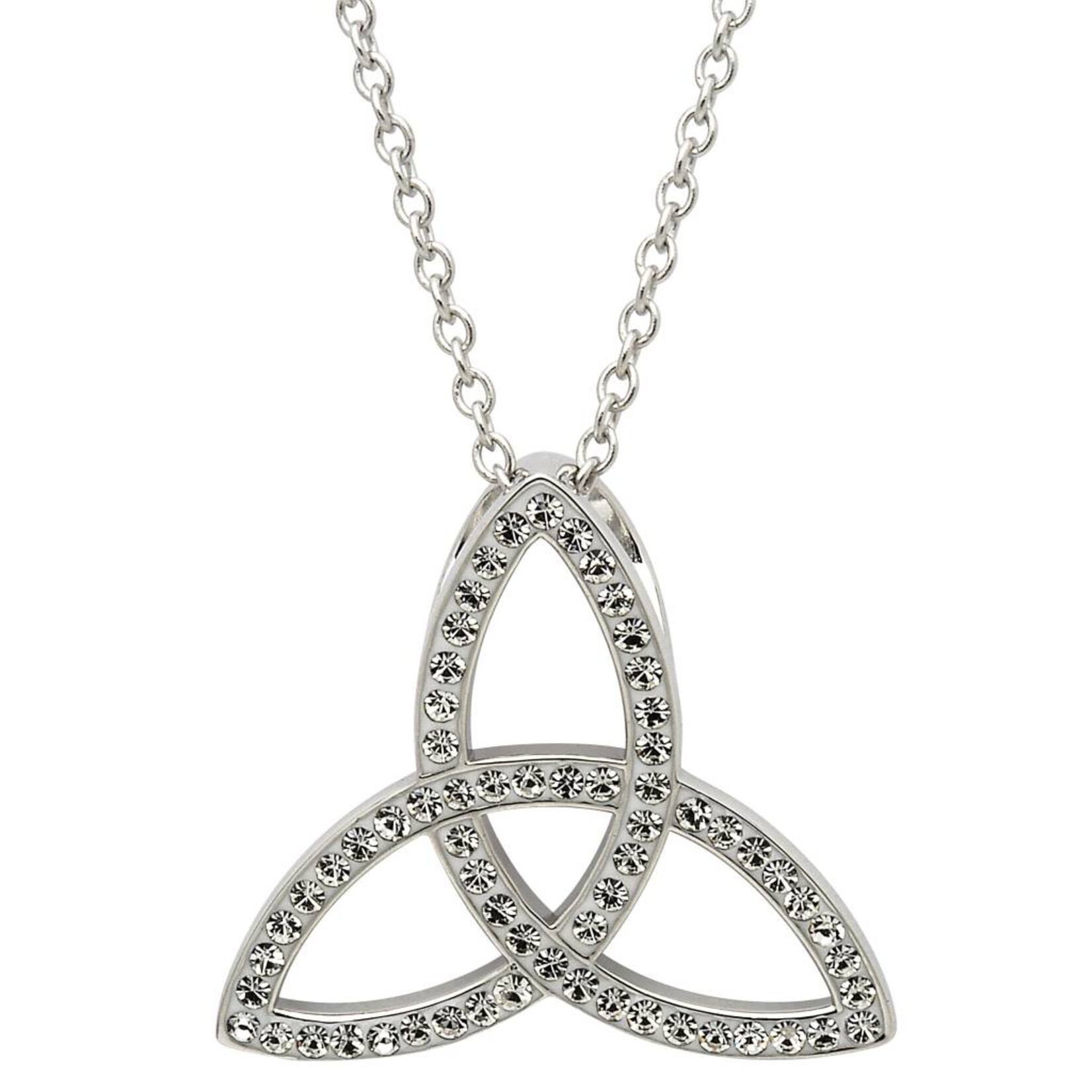 Shanore Necklace: SS White Swarovski Trinity