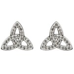 Earrings: SS White Swarovski Trinity Stud