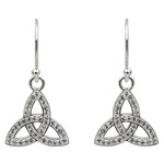 Earrings: SS White Swarovski Trinity Drop