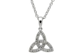 Pendant: SS White Swarovski Sm Trinity