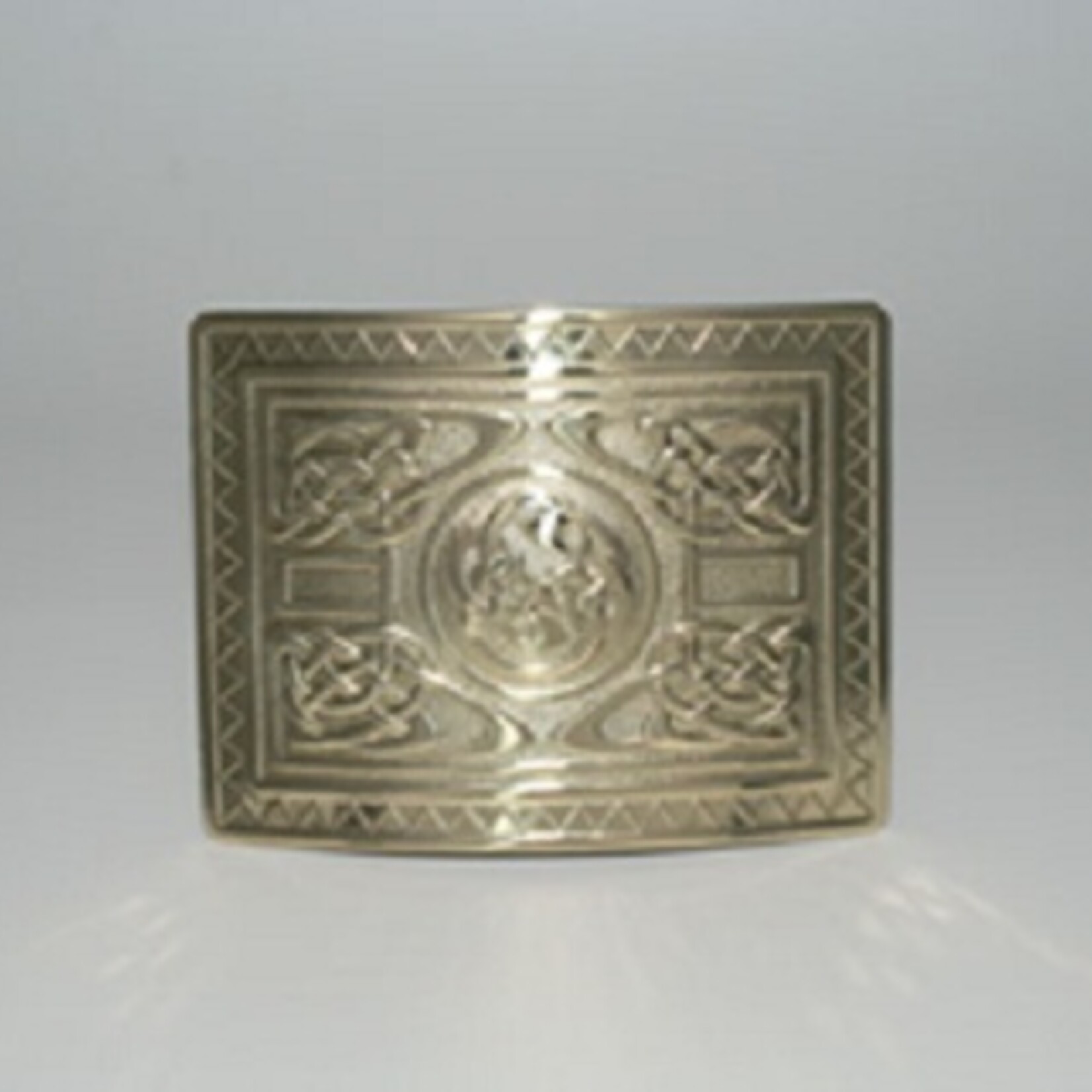 Glen Esk Buckle: Highland Swirl, Brass