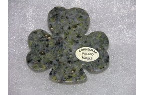 Magnet: Large Shamrock Connemara Marble
