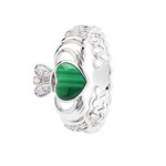 Shanore Ring: SS Malachite Clad