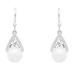 Shanore Earrings: SS Trinity with Pearl/CZ