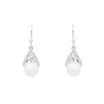 Earrings: SS Trinity with Pearl/CZ
