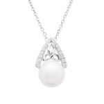 Necklace: SS Trinity with pearl