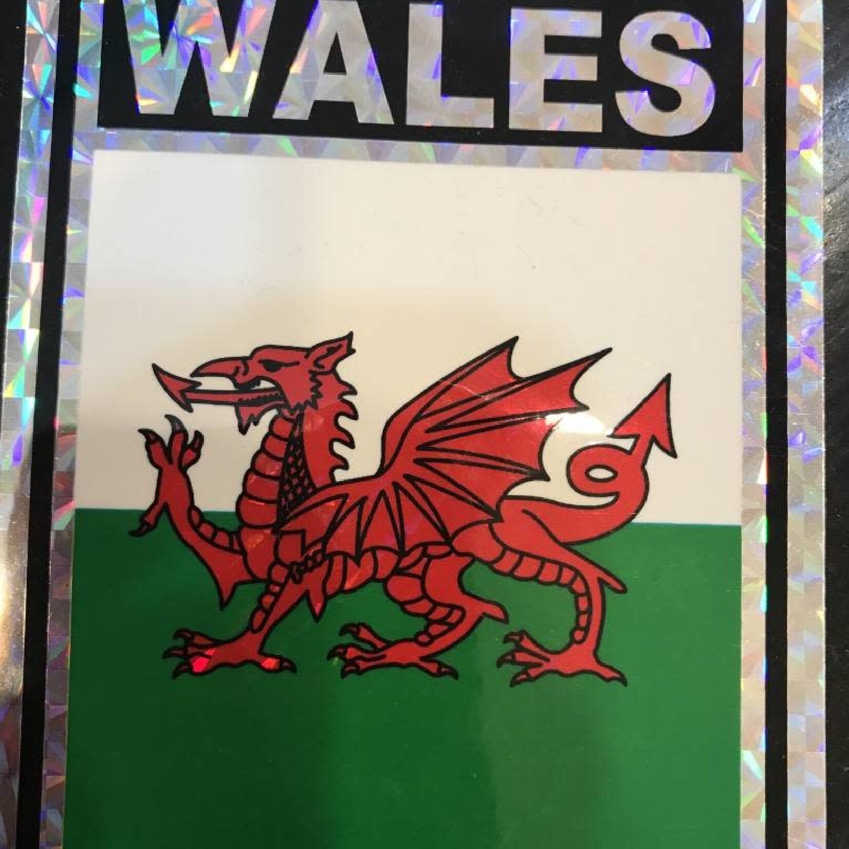 Decal: Vinyl Reflective Wales 3"x4"