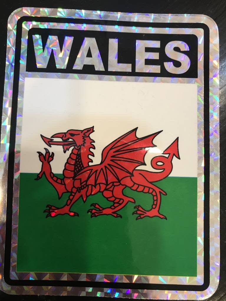 Decal: Vinyl Reflective Wales 3"x4"