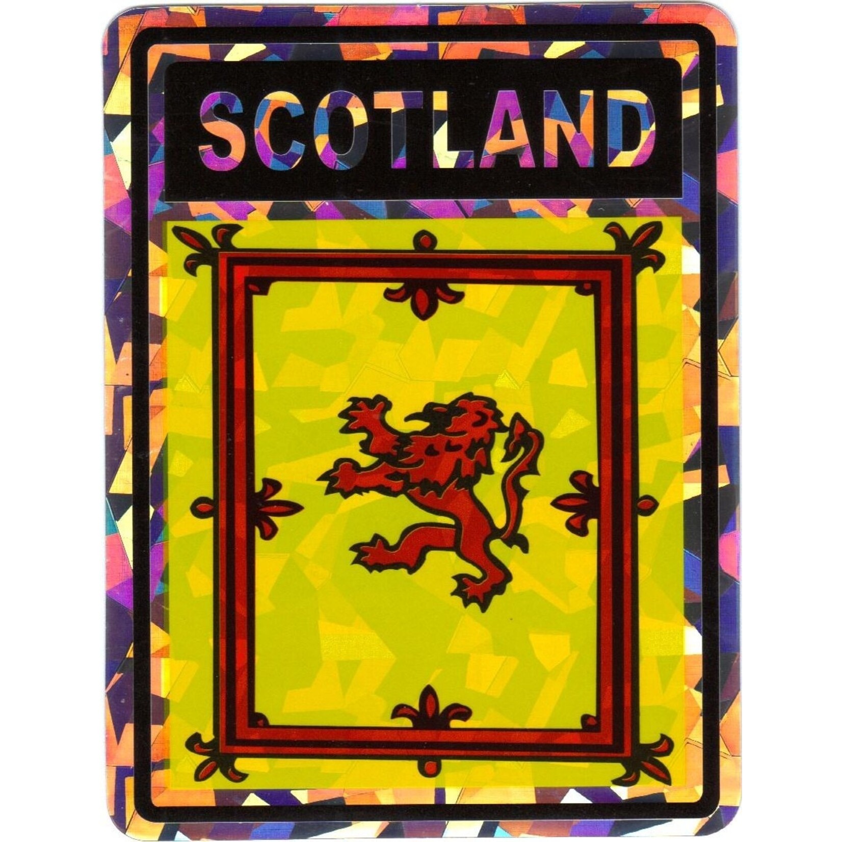 Decal: Vinyl Reflective Scotland Lion 3"x4"