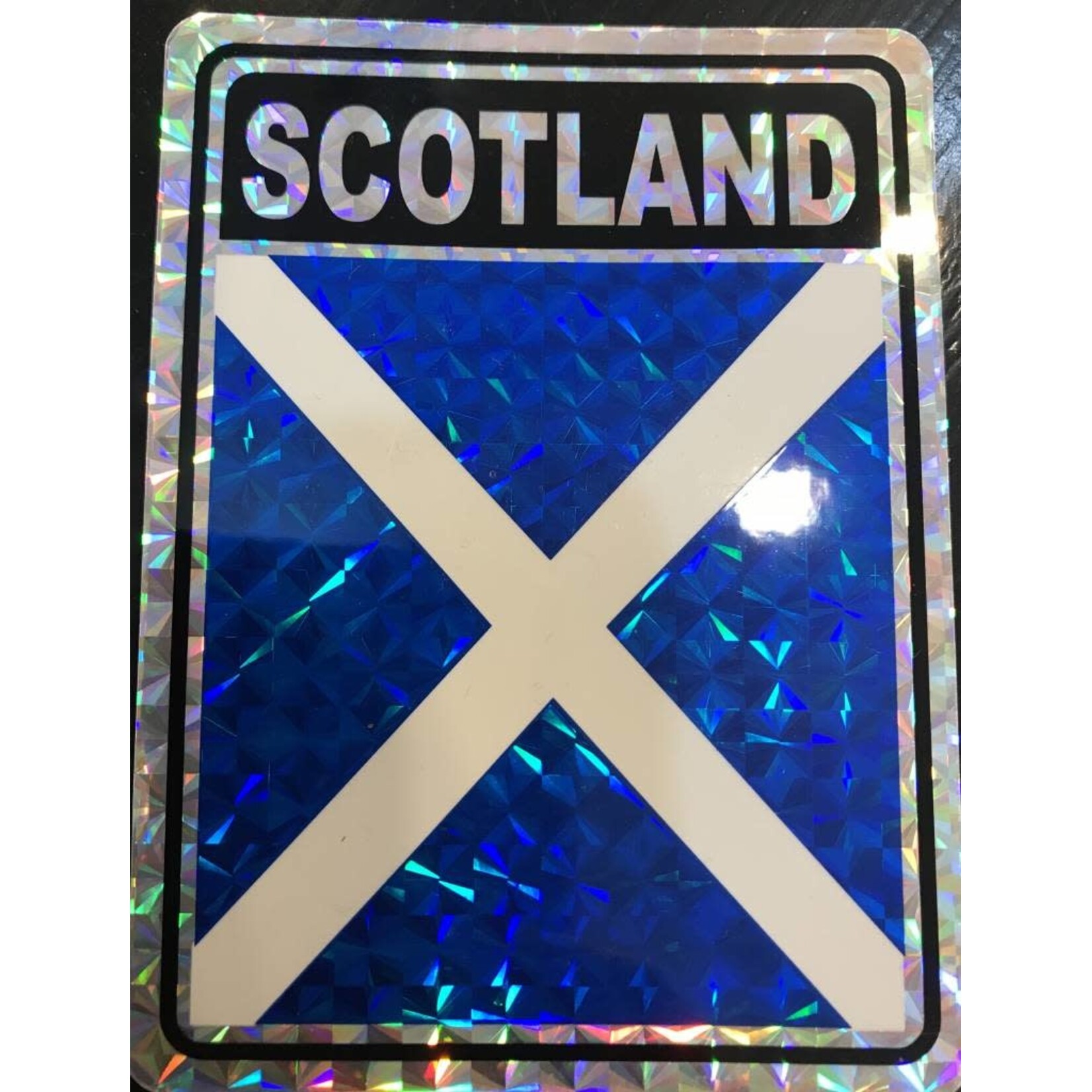 Decal: Vinyl Reflective Scotland Cross 3"x4"