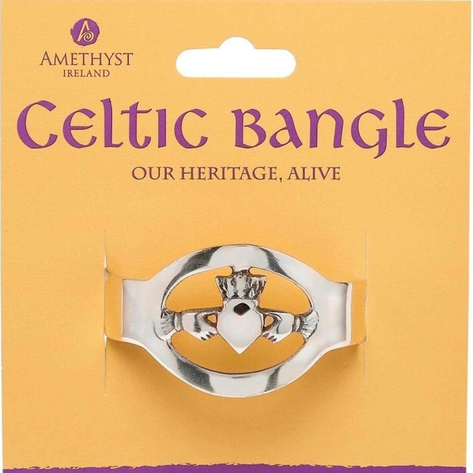 Celtic Bangle: Claddagh