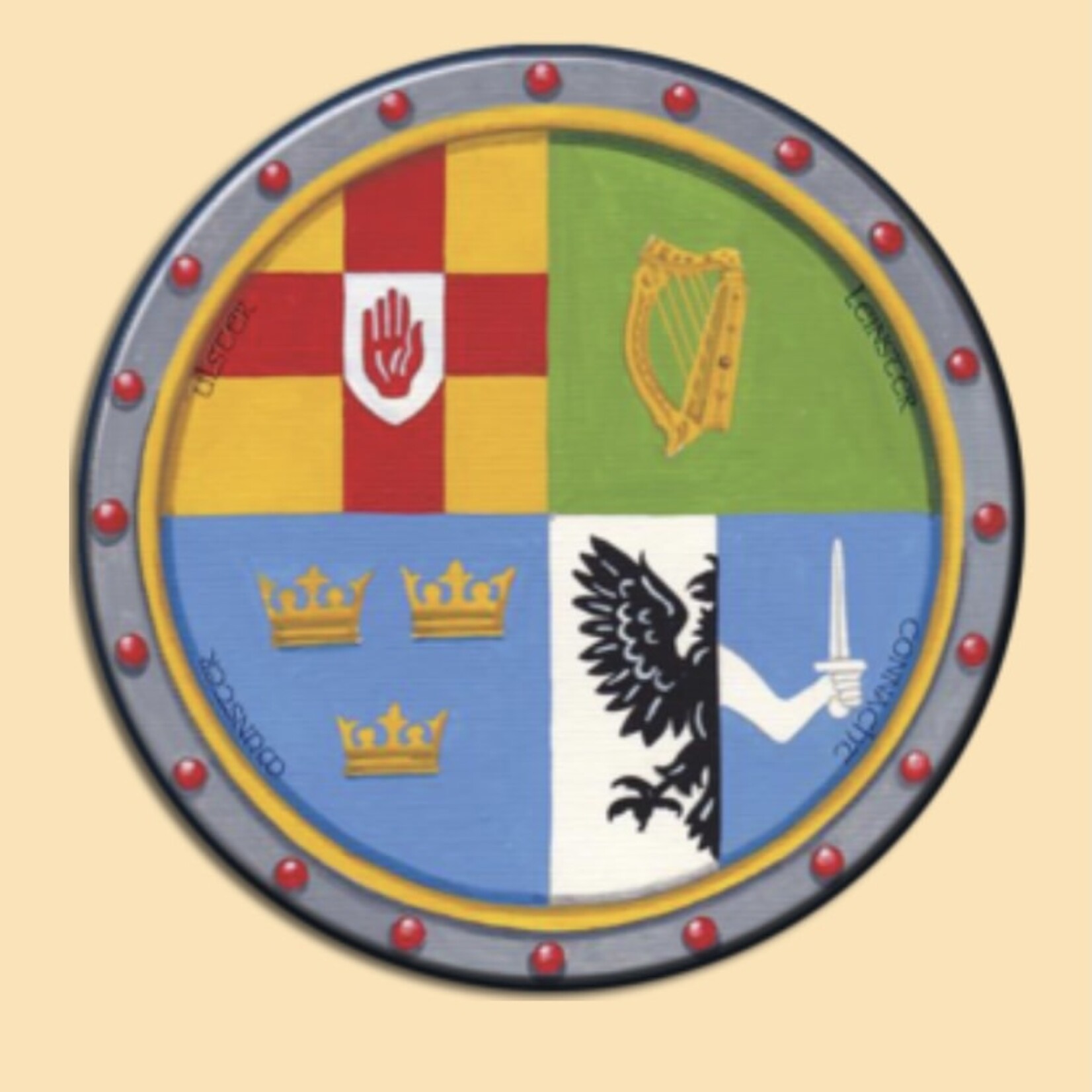 Coasters: 4 Pack Irish Provinces