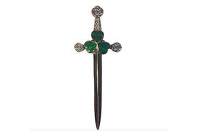 Kilt Pin: Shamrock Sword