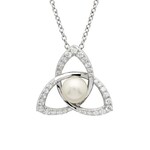 Necklace: SS Trinity Knot Pearl