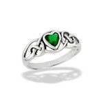 Welman Ring: SS Celtic Heart Emerald