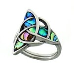 Ring: Stainless Abalone