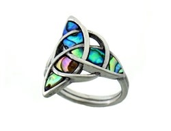 Ring: Stainless Abalone