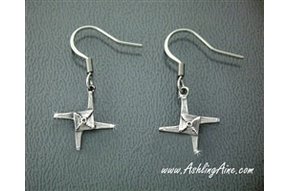 Earrings: Stainless St Bridget's Cross