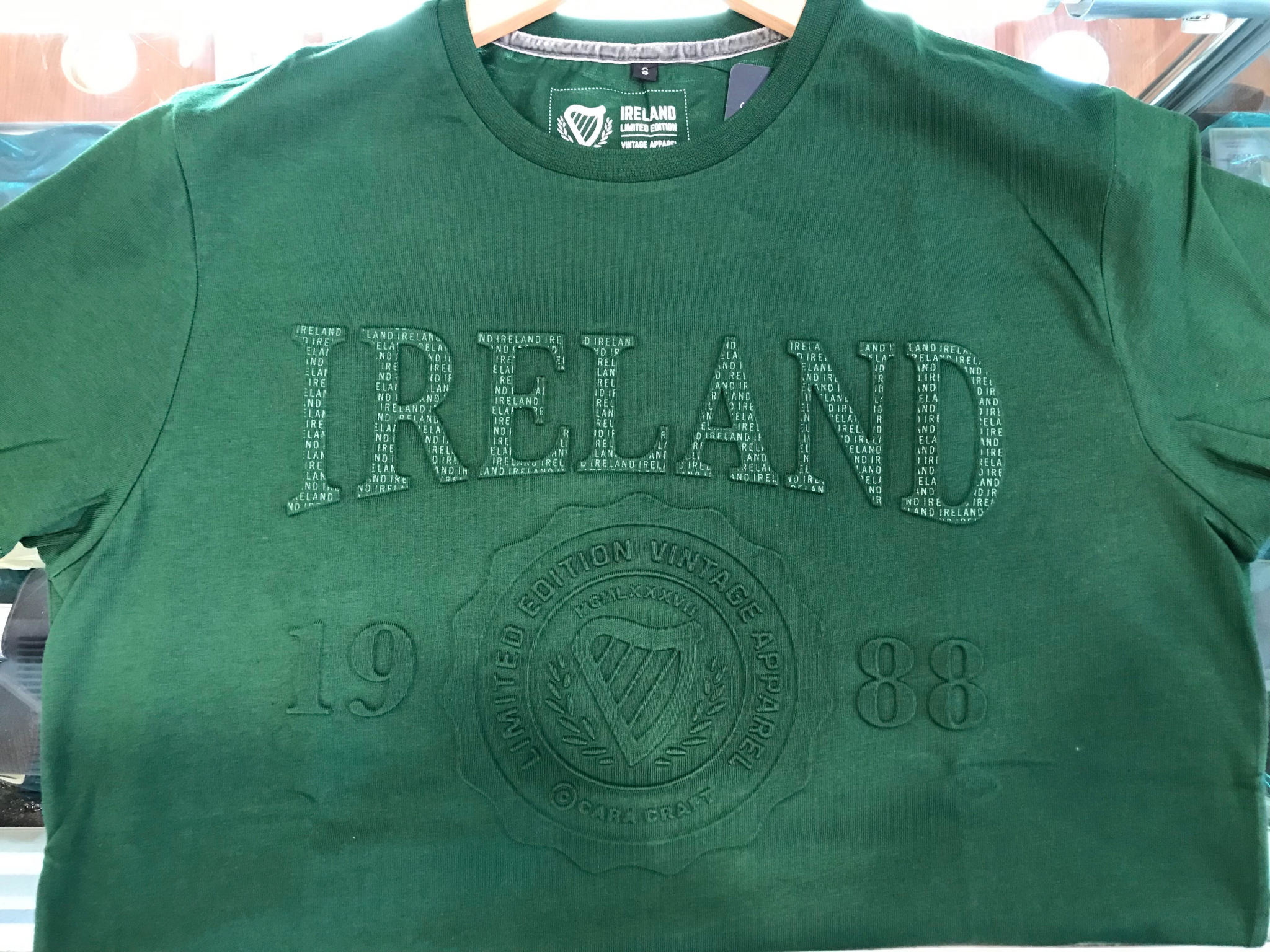 T Shirt: Ireland Embossed