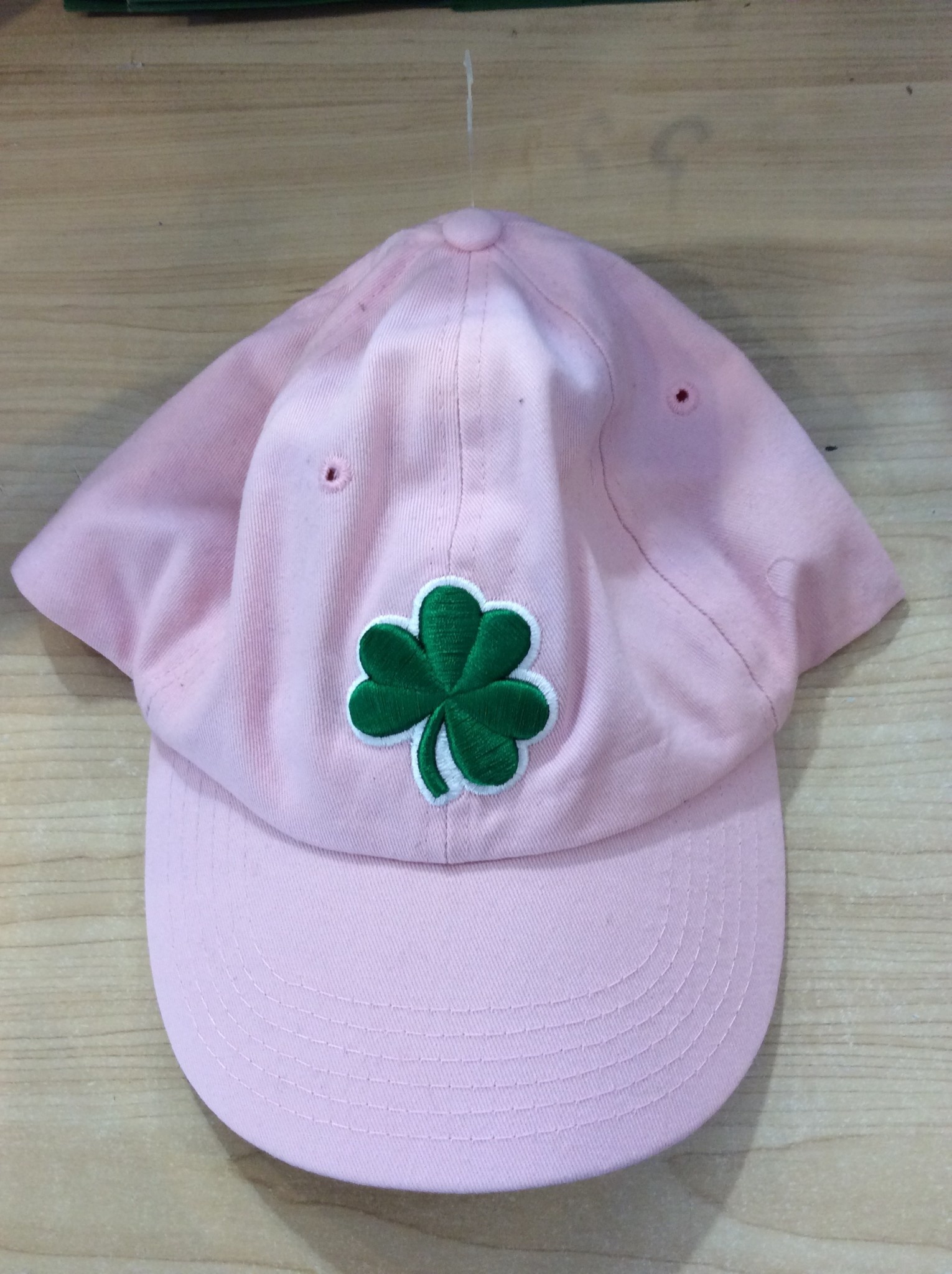 Hat: Baseball Shamrock  Pink