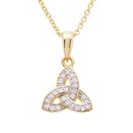 Shanore Necklace: 14k Small Trinity Vermeil