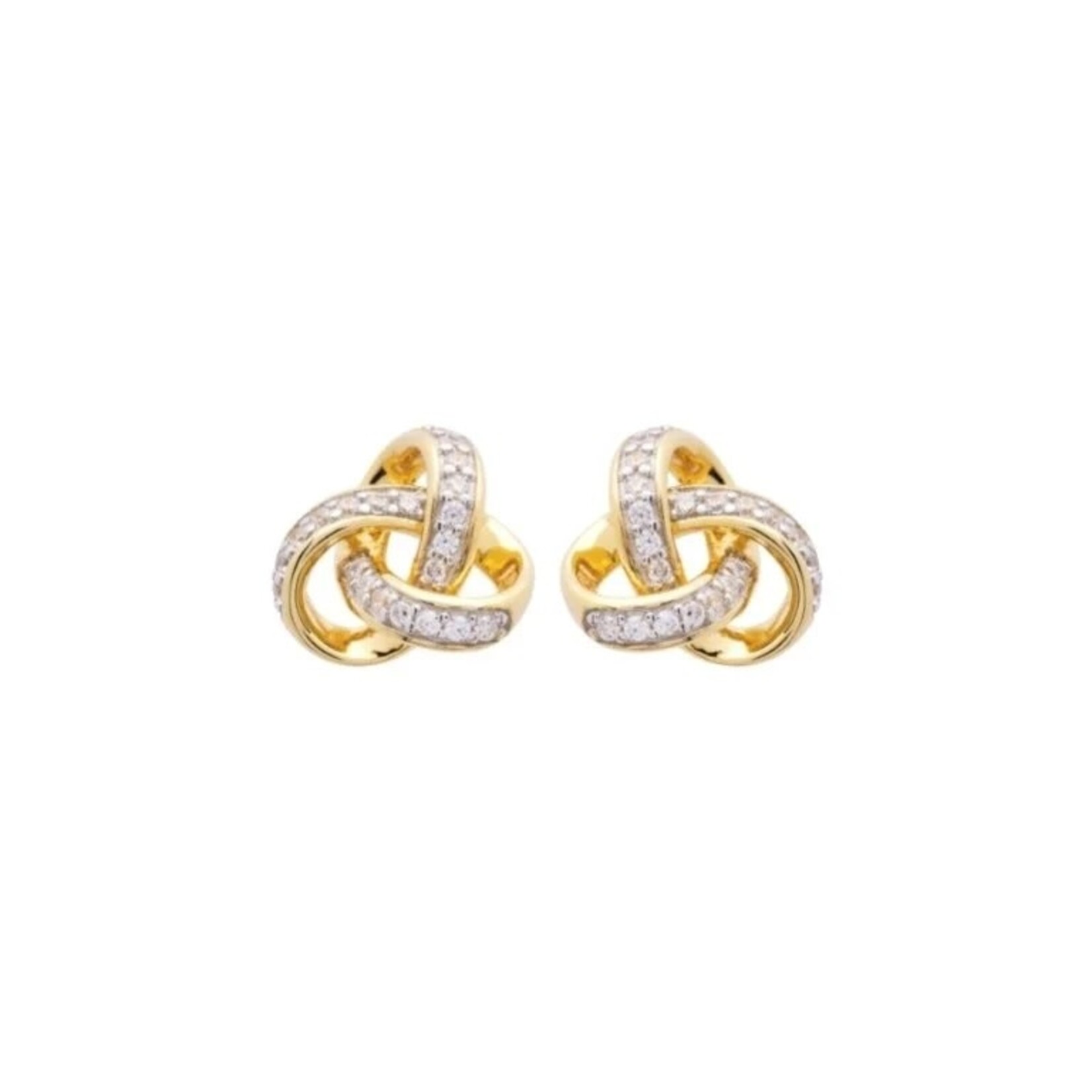 Shanore Earrings: 14k Round Trinity Vermeil