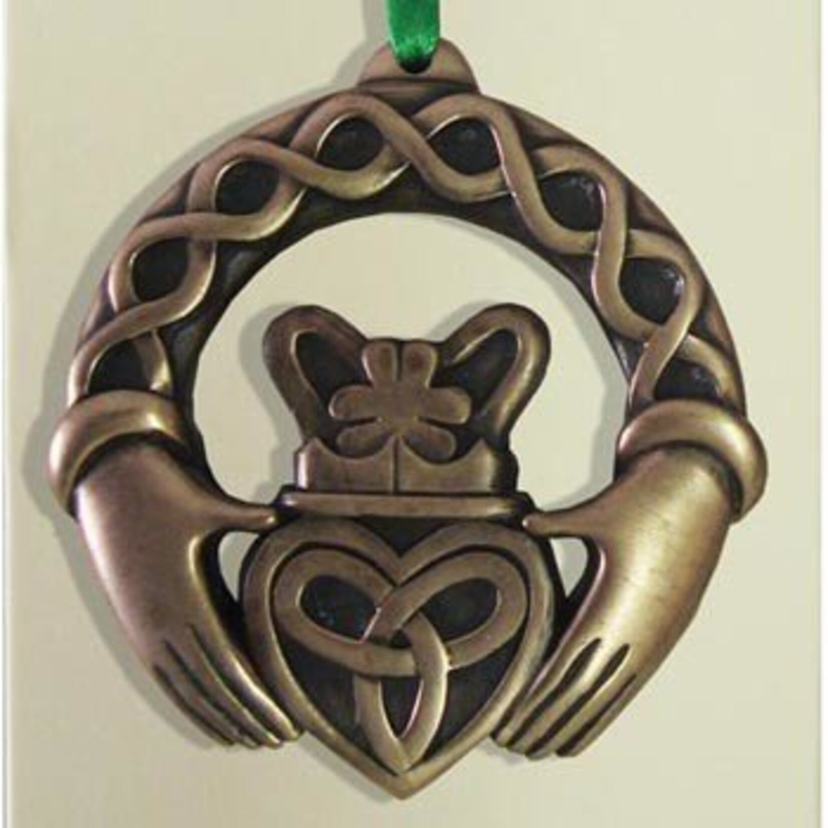Clara Ornament: Bronze Claddagh Ring