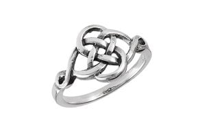 Ring: SS Rounded Interwoven Knot