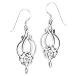 Welman Earrings: SS Dangle Weave Victorian