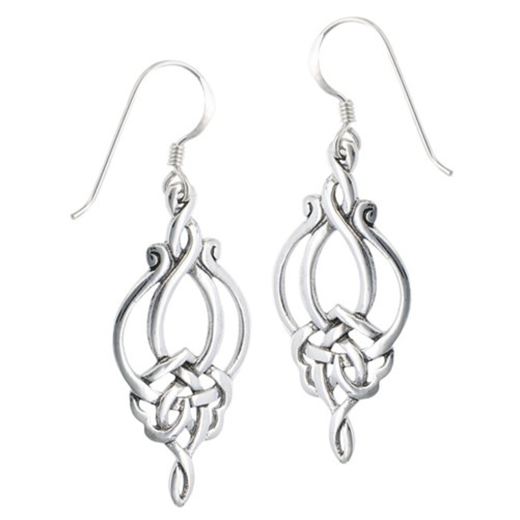 Welman Earrings: SS Dangle Weave Victorian