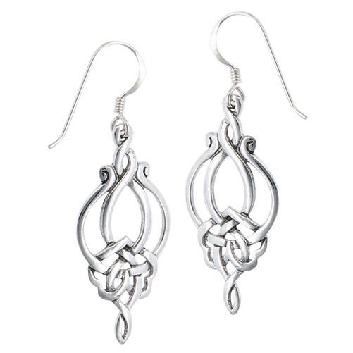 Welman Earring: SS Dangle Weave Victorian