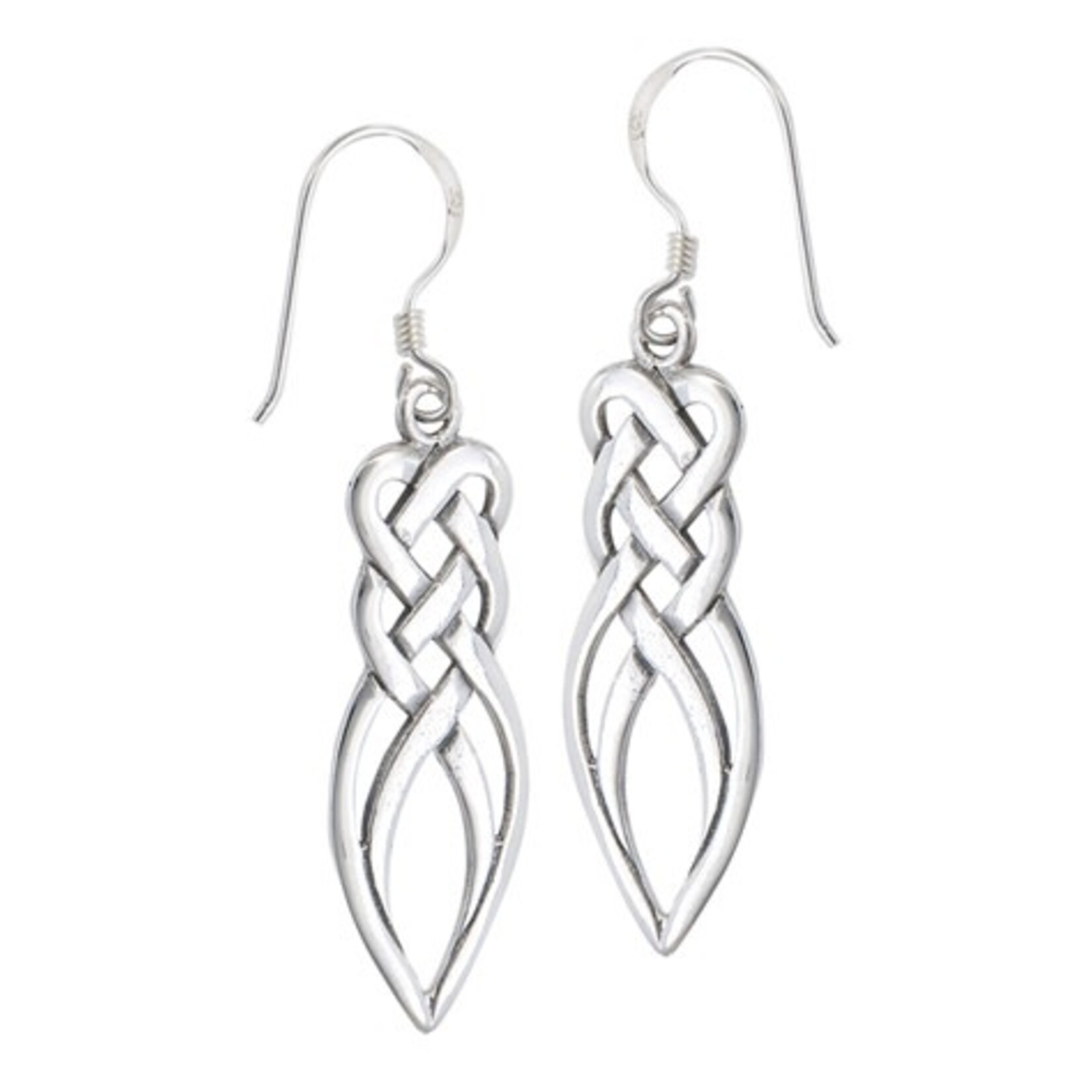 Welman Earrings: SS Heart Extended Weave