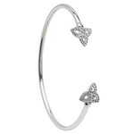 Shanore Bracelet: SS Trinity Swarovski Cuff Bangle