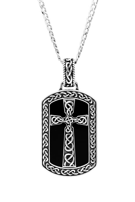 Pendant: Onyx Cross