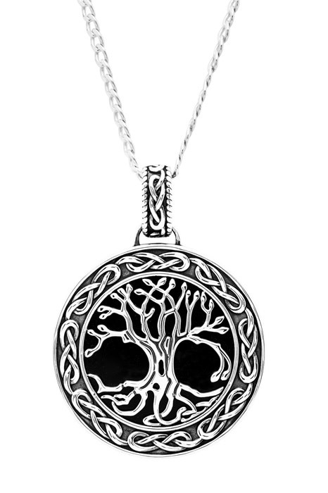 Tree Life Necklace Round Crystal Tree Life Pendant Necklace - Temu