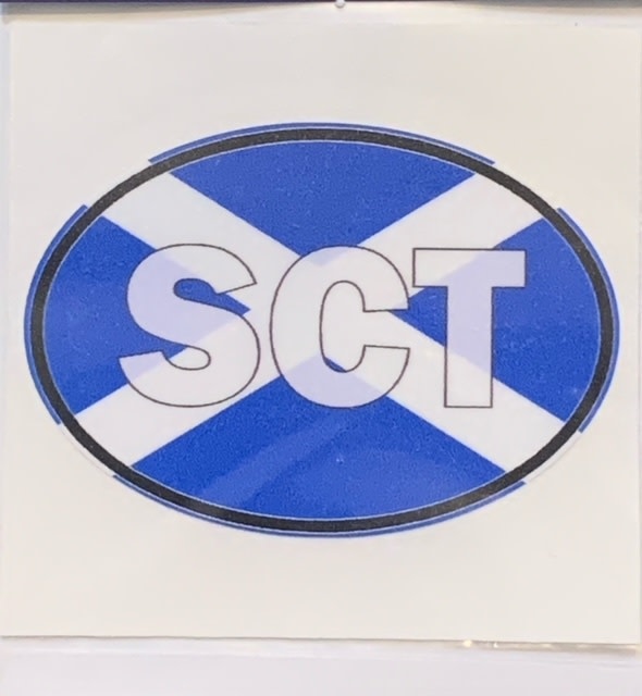 Sticker: Flag Oval, Scotland ABV (SCO) mini