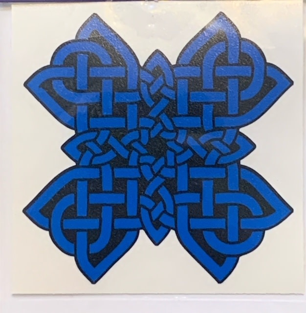 Sticker: Celtic Cross, Blue