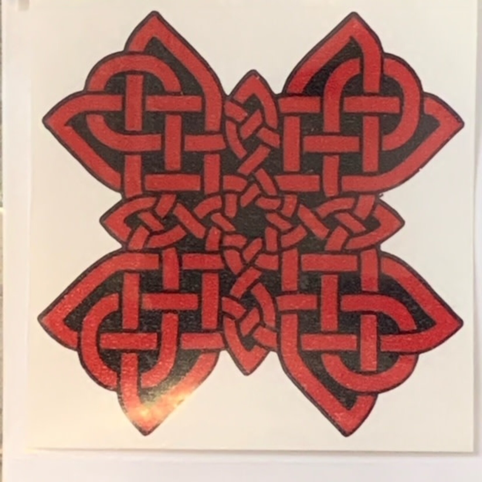 Sticker: Celtic Cross, Red