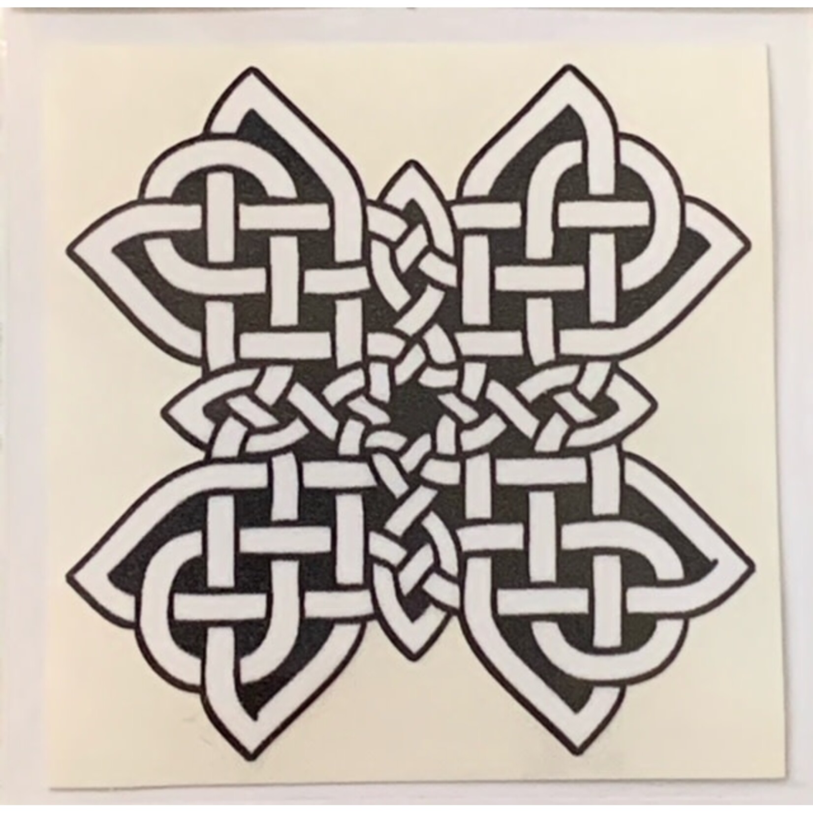 Sticker: Celtic Cross, White