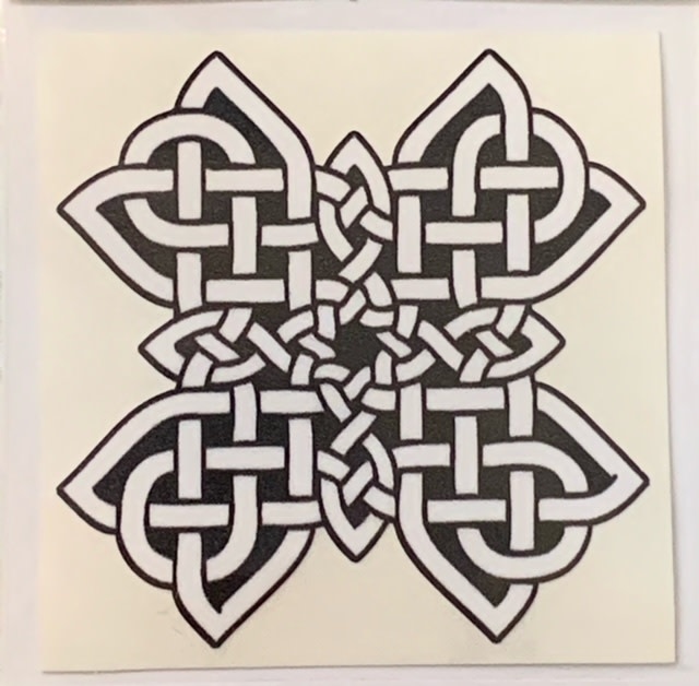 Sticker: Celtic Cross, White