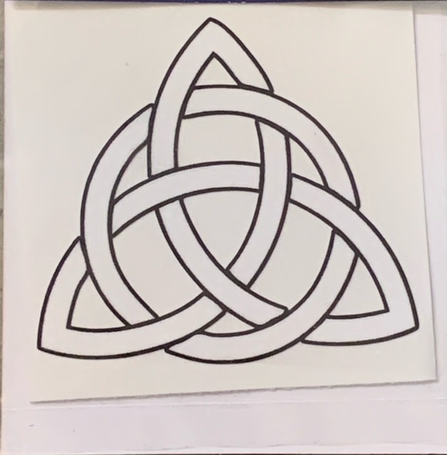 Sticker: Trinity Knot, White