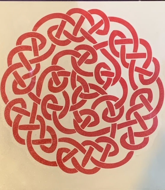 Sticker: Celtic Circle, Red