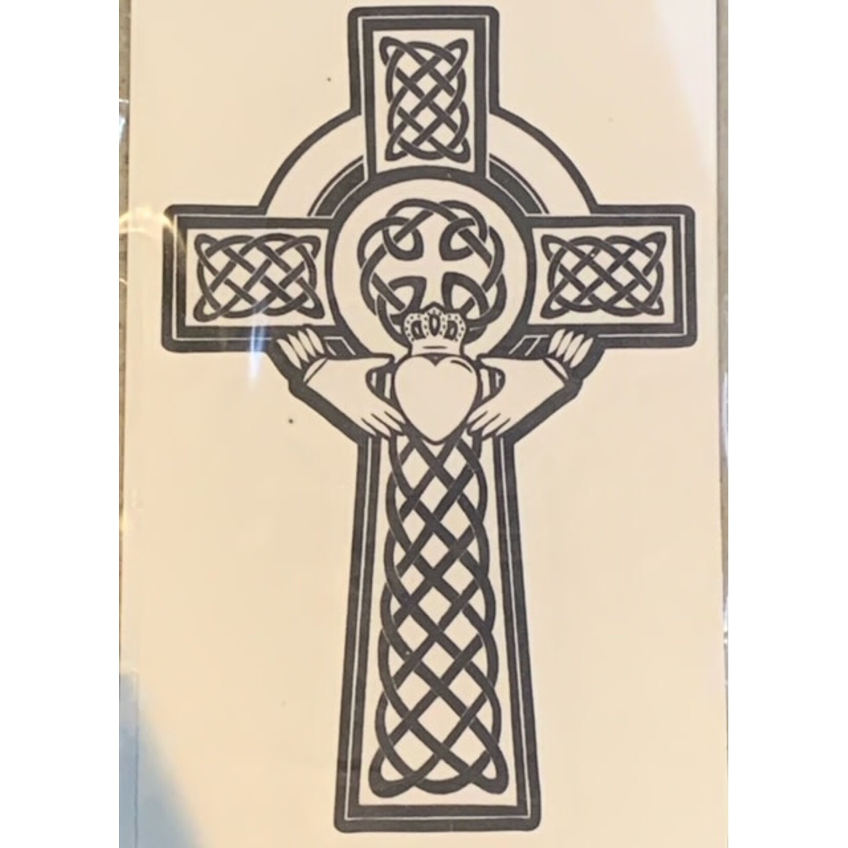 Sticker: Celtic Cross, Claddagh