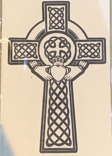 Sticker: Celtic Cross, Claddagh