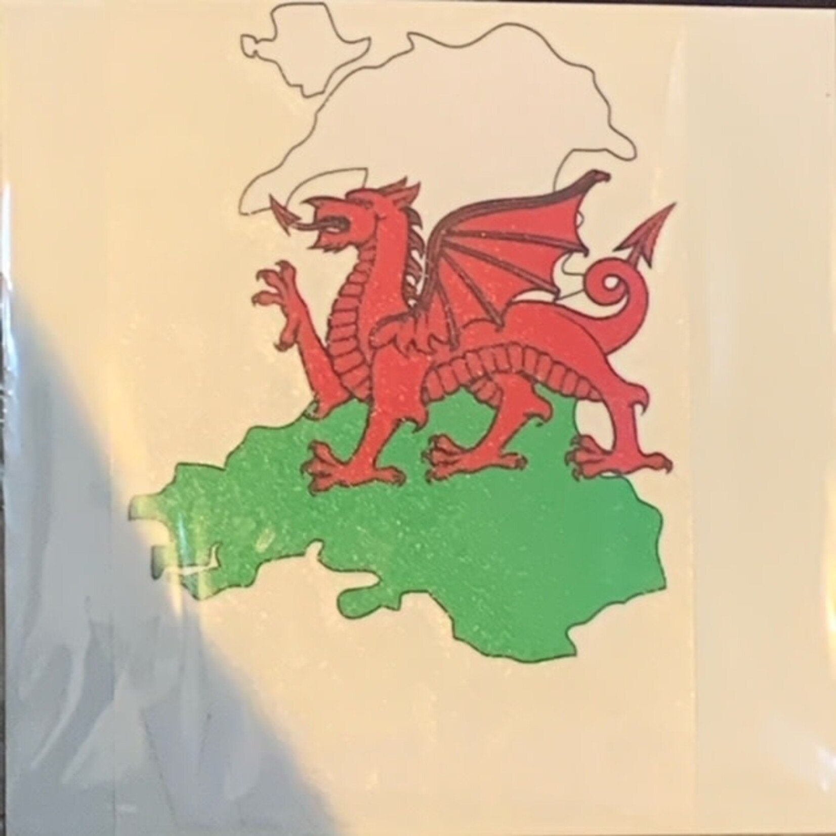 Sticker: Flag Country, Outline, Wales