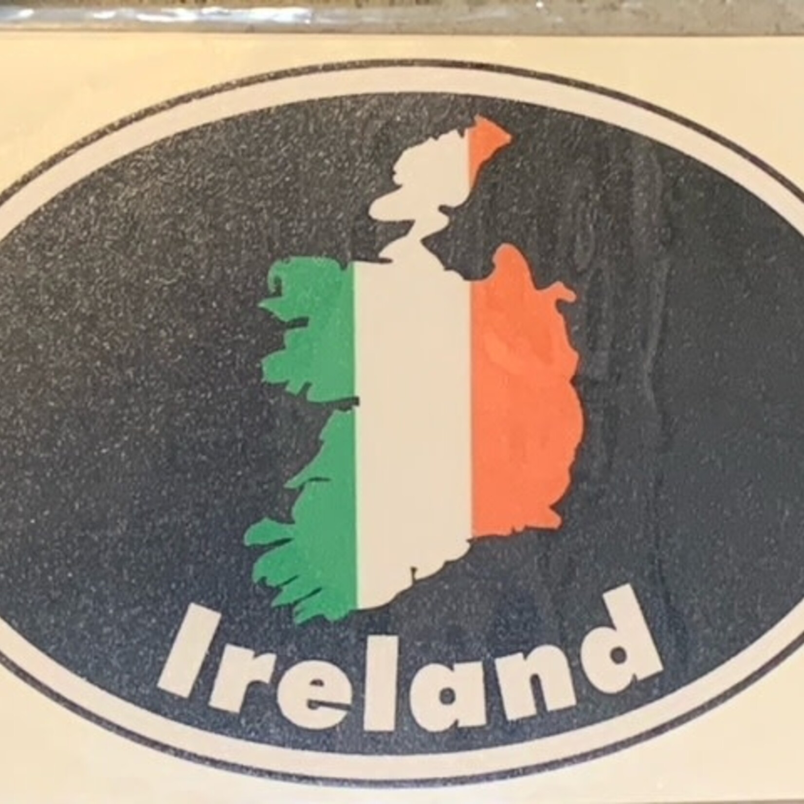 Sticker: Flag Country, Oval, Ireland