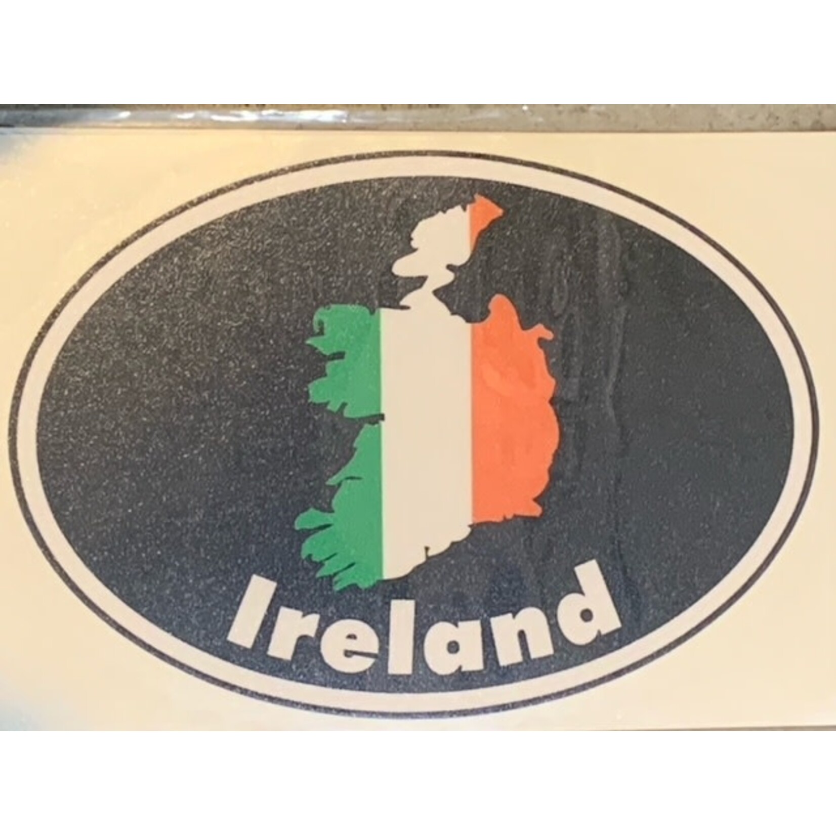 Sticker: Flag Country, Oval, Ireland