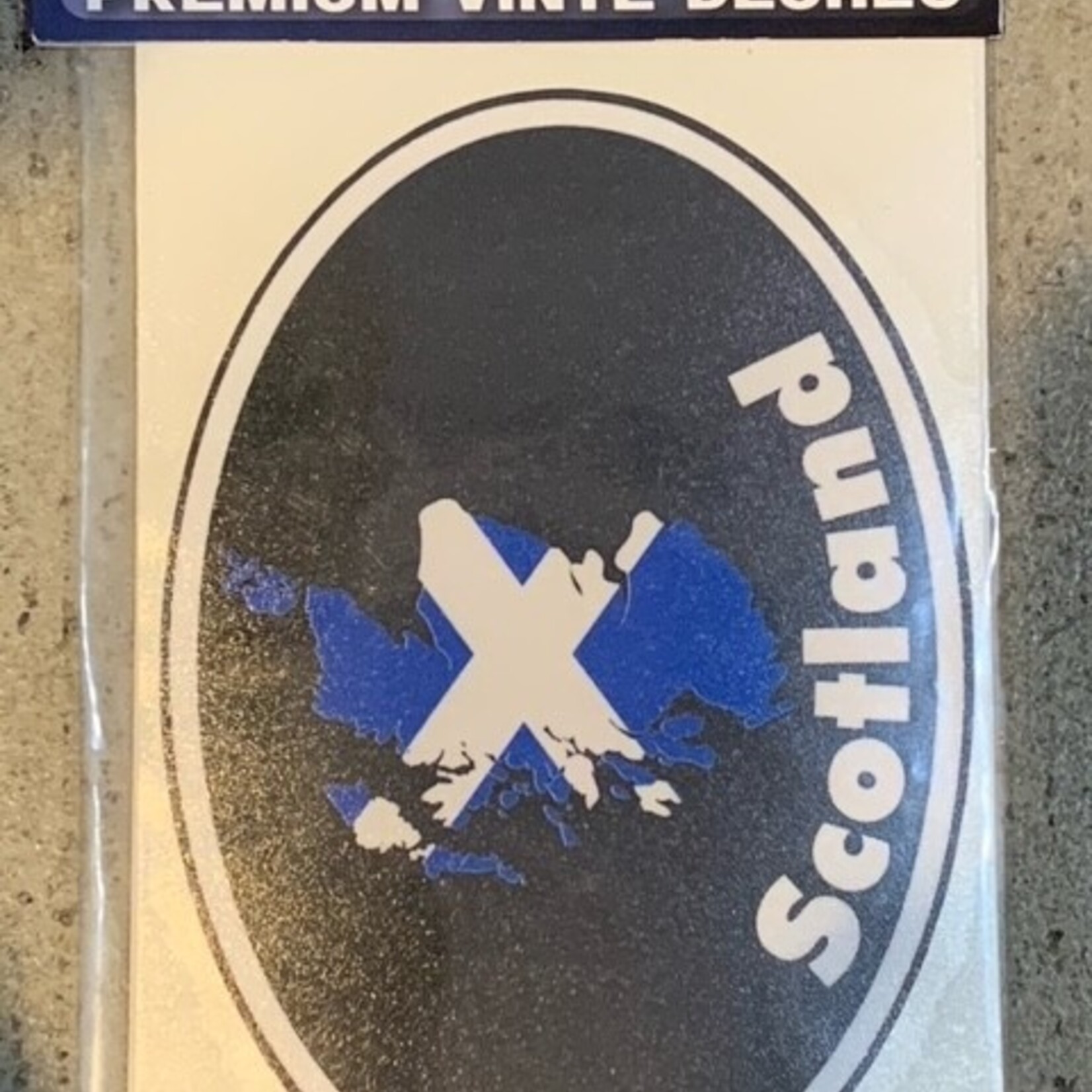 Sticker: Flag Country, Oval, Scotland